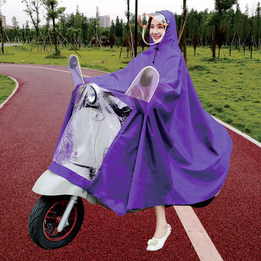 Double Electric Bike Raincoat Motorcycle Poncho Double